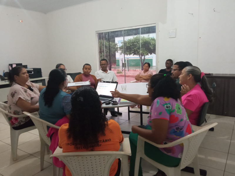Reunião com o Conselho Municipal de Educação para aprovação do Processo de Regularização de Entidades Educacionais do Município de Ipueiras - TO.